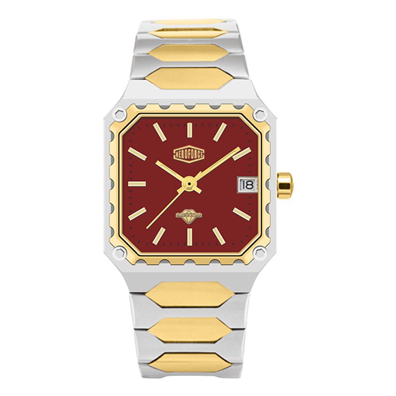 HeroForce 5045 - Square Case Analog Watch for Daily Wear Martino Valenti
