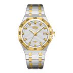 HeroForce 5043 – Men’s Octagonal Bezel Watch with Wave Textured Dial Martino Valenti