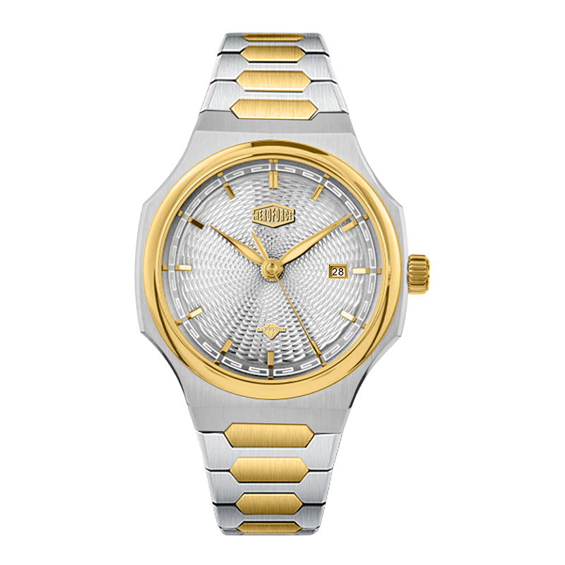 HeroForce 5006 - Sunburst Ripple – Luxury Watch with Radial Textured Dial Martino Valenti