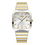 HeroForce 5055GL - Luxury Square Analog Watch with Sapphire Glass & Date Display Martino Valenti