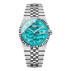 HeroForce 5036B - Ocean Wave – Arabic Dial Watch with Fluted Bezel Martino Valenti