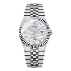 HeroForce 5036B - Ocean Wave – Arabic Dial Watch with Fluted Bezel Martino Valenti