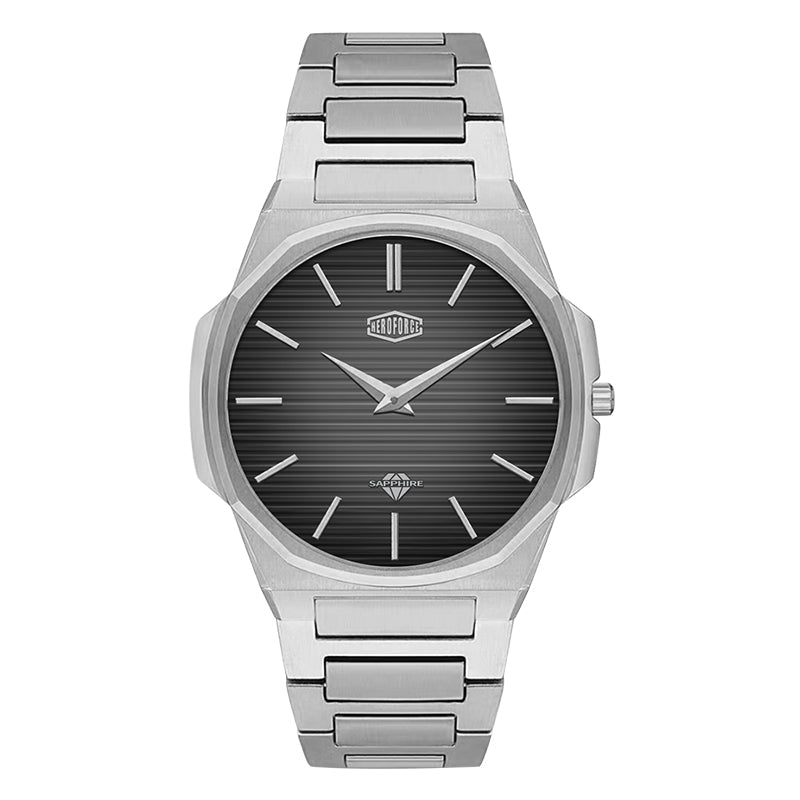 HeroForce 5037A – Luxury Octagonal Watch with Textured Dial Martino Valenti