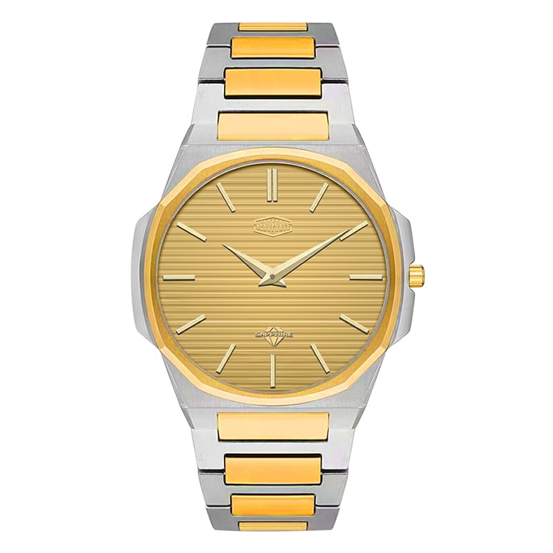 HeroForce 5037A – Luxury Octagonal Watch with Textured Dial Martino Valenti