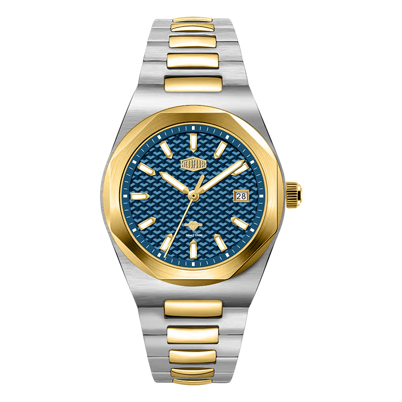 HeroForce 5041 – Luxury Analog Watch with 3D Mosaic Dial & Sapphire Glass Martino Valenti