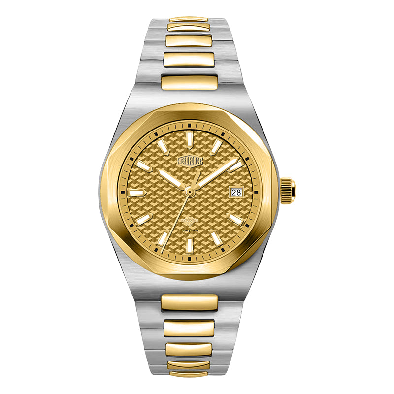 HeroForce 5041 – Luxury Analog Watch with 3D Mosaic Dial & Sapphire Glass Martino Valenti