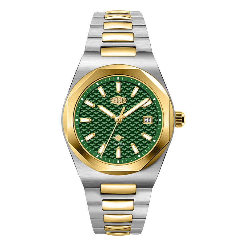 HeroForce 5041 – Luxury Analog Watch with 3D Mosaic Dial & Sapphire Glass Martino Valenti