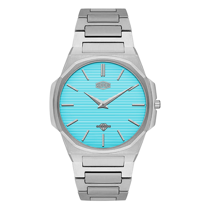HeroForce 5037A – Luxury Octagonal Watch with Textured Dial Martino Valenti