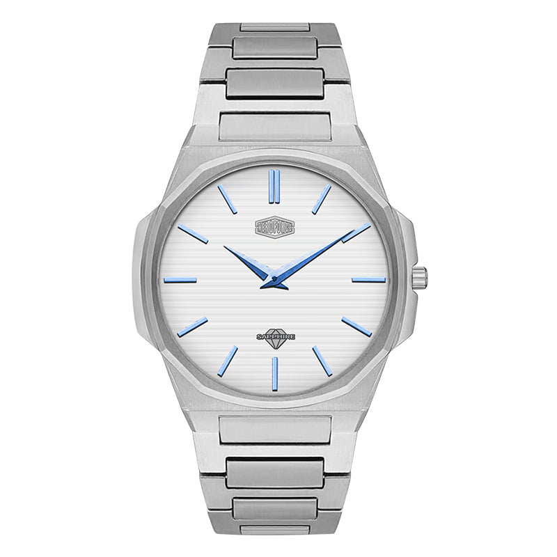HeroForce 5037A – Luxury Octagonal Watch with Textured Dial Martino Valenti