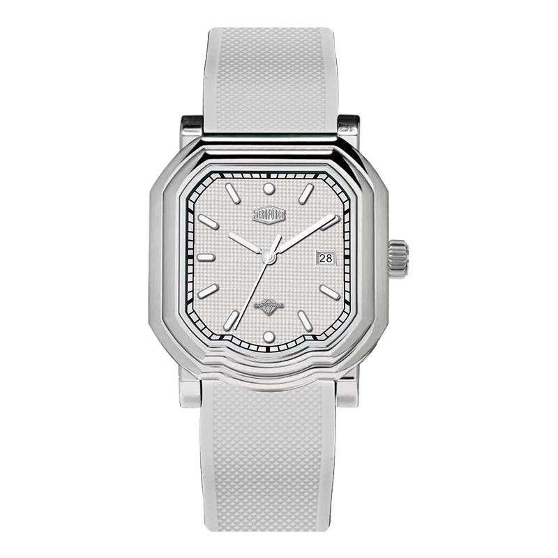 HeroForce 5051P – Men’s Square Business Watch with Multi-Faceted Bezel and Date Martino Valenti