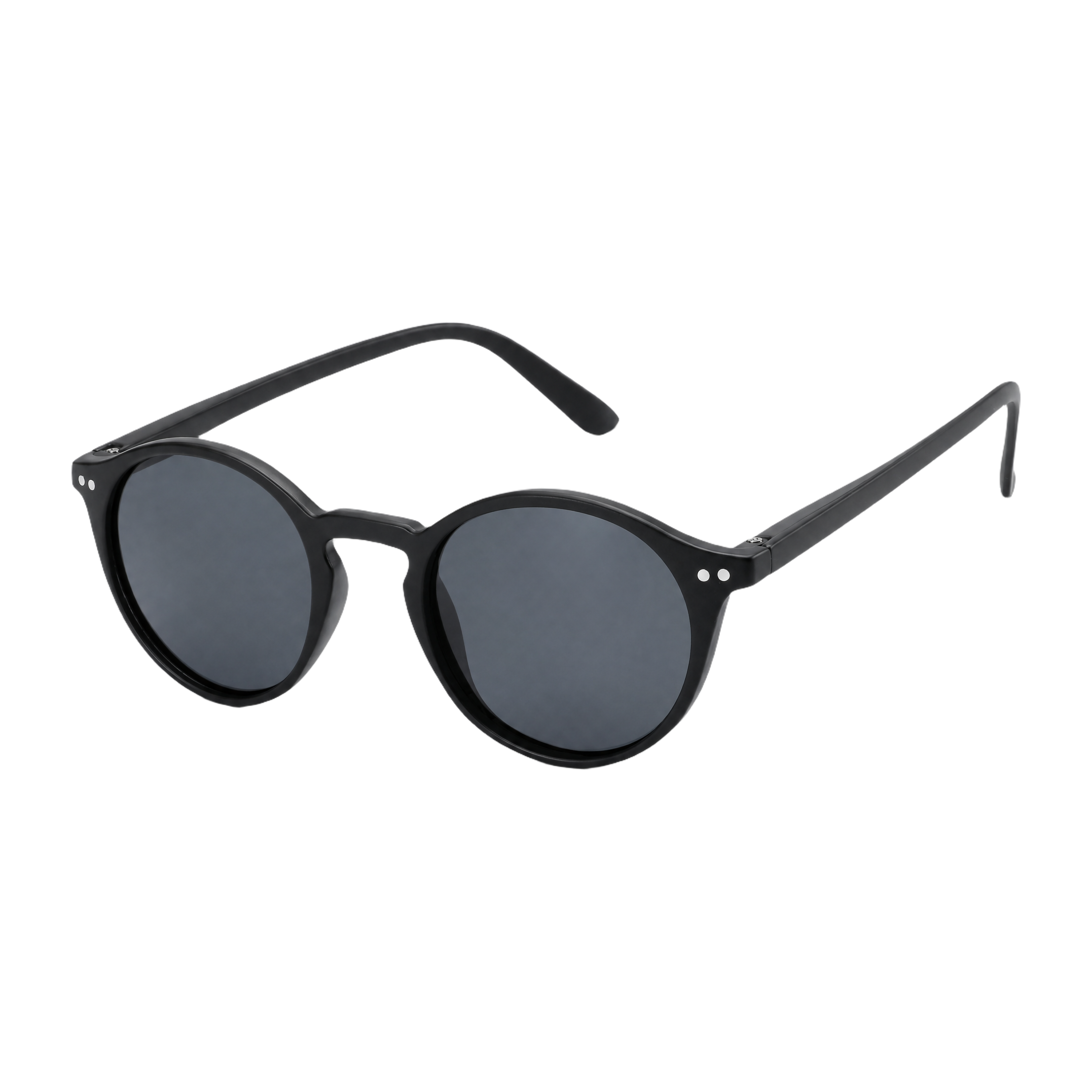 MV Weston — Round Acetate Sunglasses Black 3