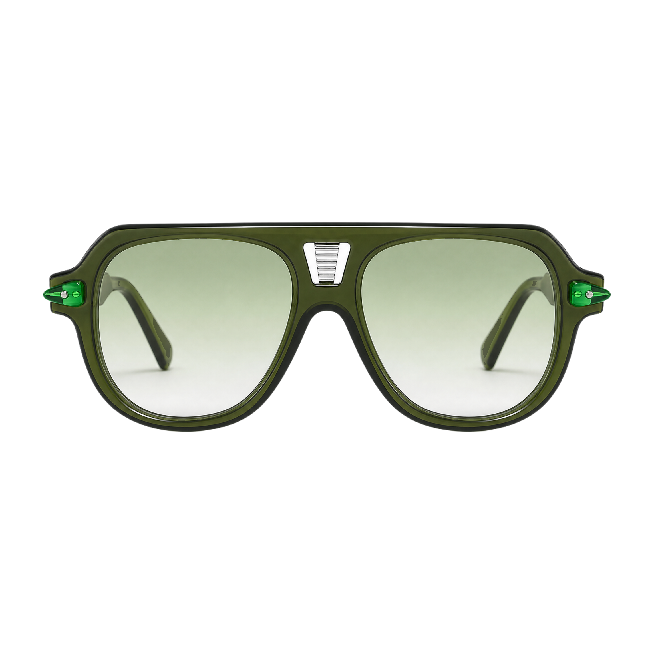 MV Grayson — Double-Bridge Pilot Sunglasses front