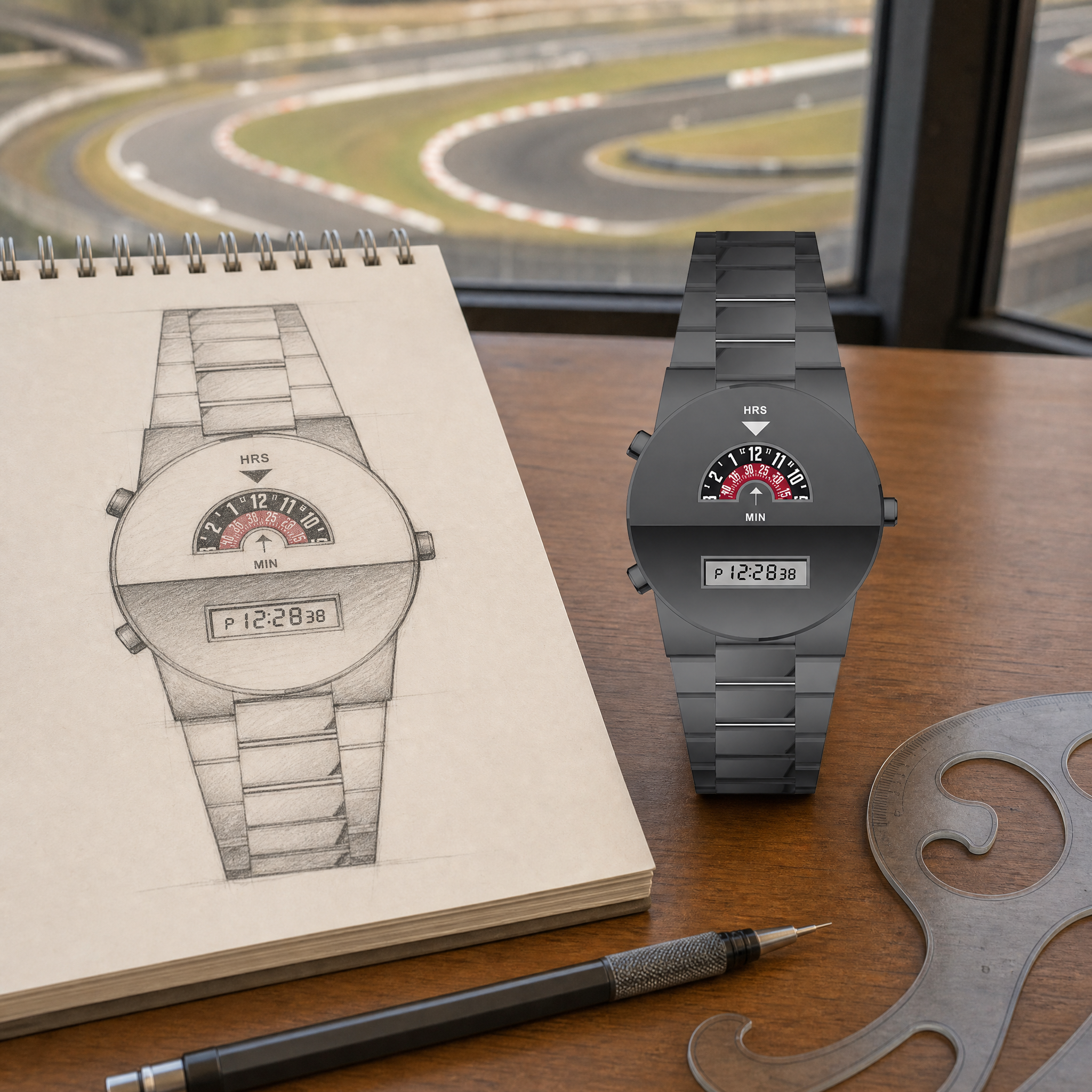 VORTAN design sketch scene