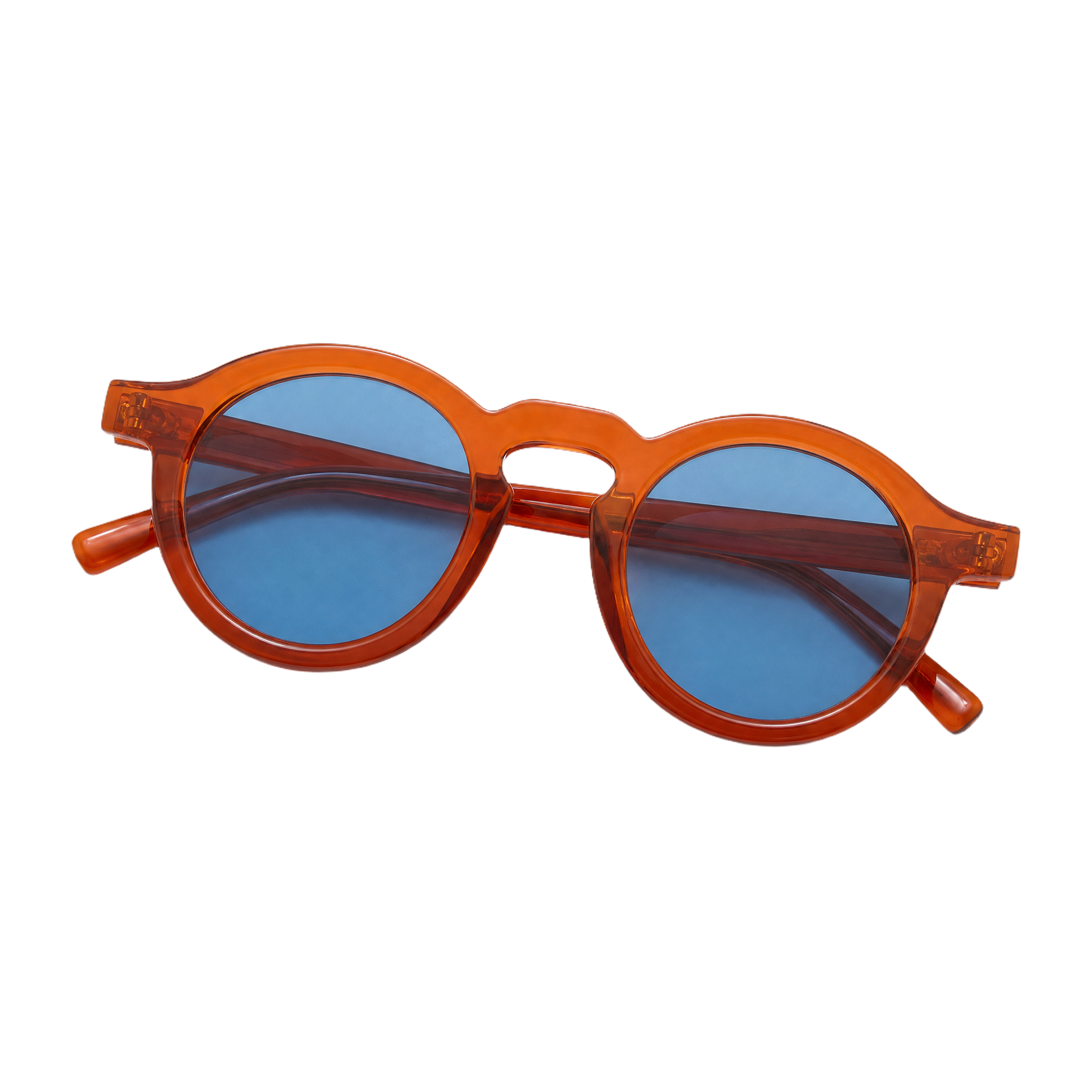 MV Hawthorne — Round Acetate Sunglasses folded