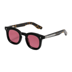 MV Lennox — Round Acetate Sunglasses Tortoise Red