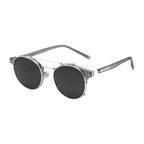 MV Falcon — Browline Sunglasses Silber Gray