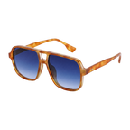 MV Retro — Oversized Square Sunglasses Amber blue gradient