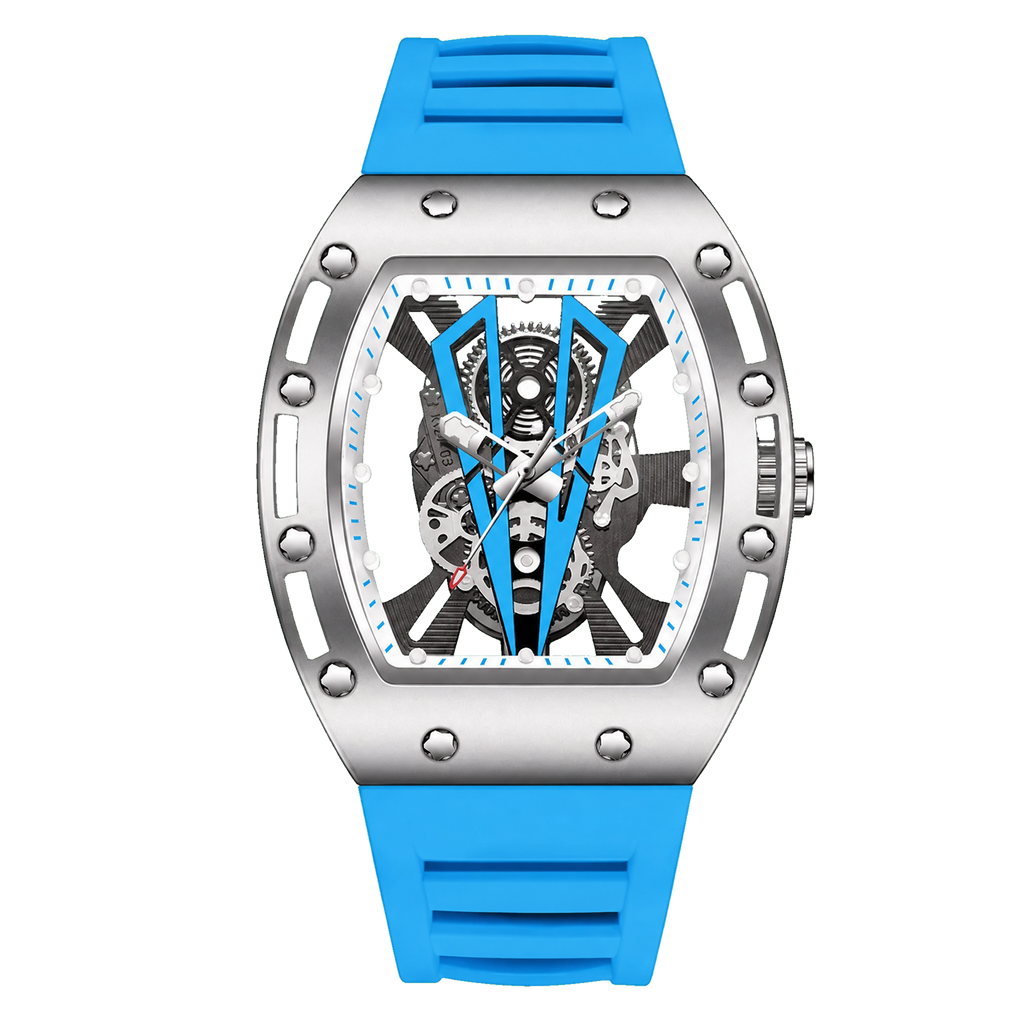 OKTARIS see-through skeleton - Silver / Blue