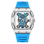 OKTARIS see-through skeleton - Silver / Blue