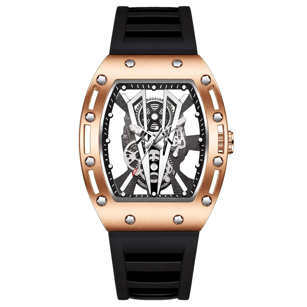 OKTARIS see-through skeleton - Rose Gold / Black