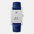 HeroForce 5035P – Jump-Hour Rectangle Watch with Embossed Leather Strap Martino Valenti